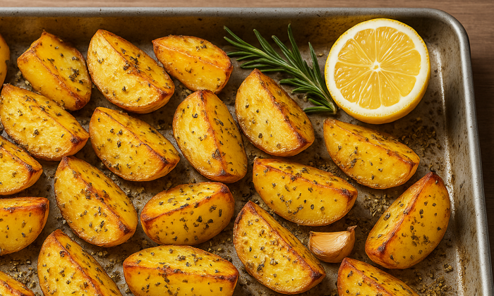 Řecké brambory, řecko, recept, brambory, večeře