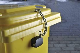 Popelnice se zámkem