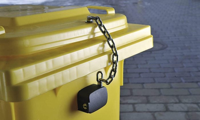 Popelnice se zámkem