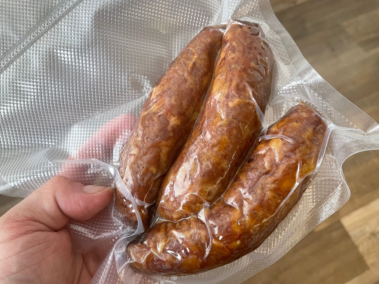 Zavakuované domácí klobásy